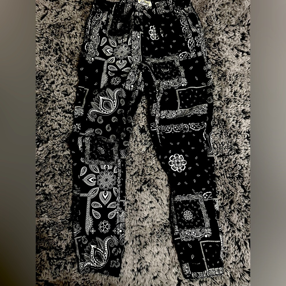 COPY - Paisley Pattern Joggers Tapered Pants, Men's Casual Street Style Stretch